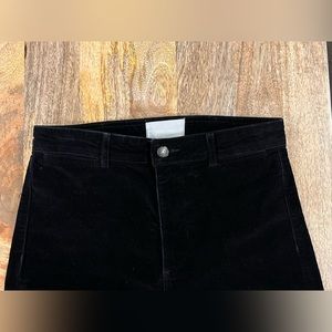 Everlane Corduroy Wide-Leg Pant, Black,  Size 8